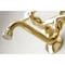 Kingston Brass KS116PB Essex Two Handle Wall Mount Bathroom Faucet, Polished Brass KS116PB - alternate 5
